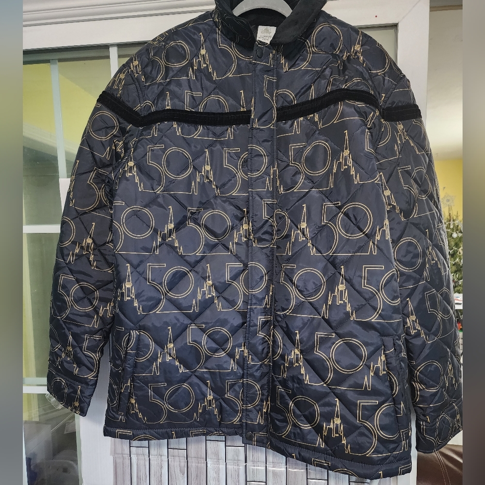 Walt Disney World 50th Anniversary Quilted Jacket For Adults Size XL